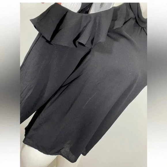 PinkBlush Maternity Knit Open Shoulder Ruffle Top Shirt Size Small S - Picture 6 of 6